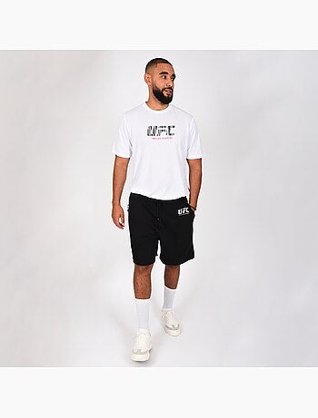 T-shirt UFC homme blanc sport training streetwear