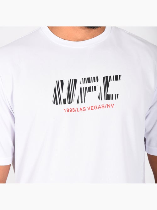 T-shirt UFC homme blanc sport training streetwear - Kiabi