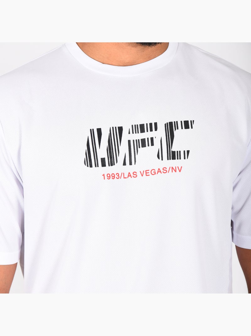T-shirt UFC homme blanc sport training streetwear Blanc - Kiabi