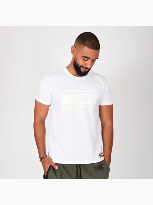 T-shirt UFC lifestyle homme entraînement quotidien blanc - Kiabi