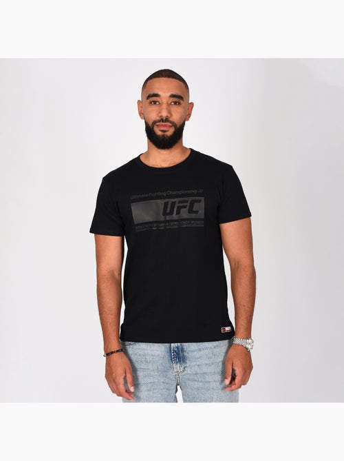 T-shirt UFC noir homme look sport street noir - Kiabi