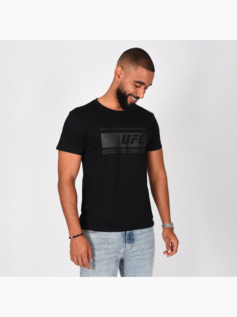 T-shirt UFC noir homme look sport street noir Noir - Kiabi
