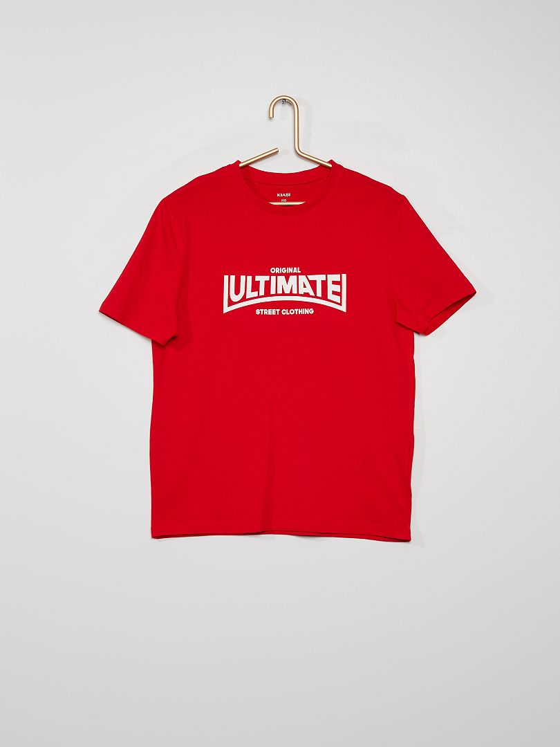 T-shirt 'ultimate' rouge ultimate - Kiabi