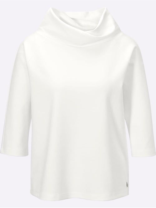 T-shirt Ultra-doux Avec Modal - Taille Standard - Helline - Kiabi