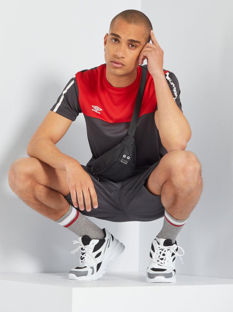 T-shirt 'Umbro' color-block Rouge - Kiabi