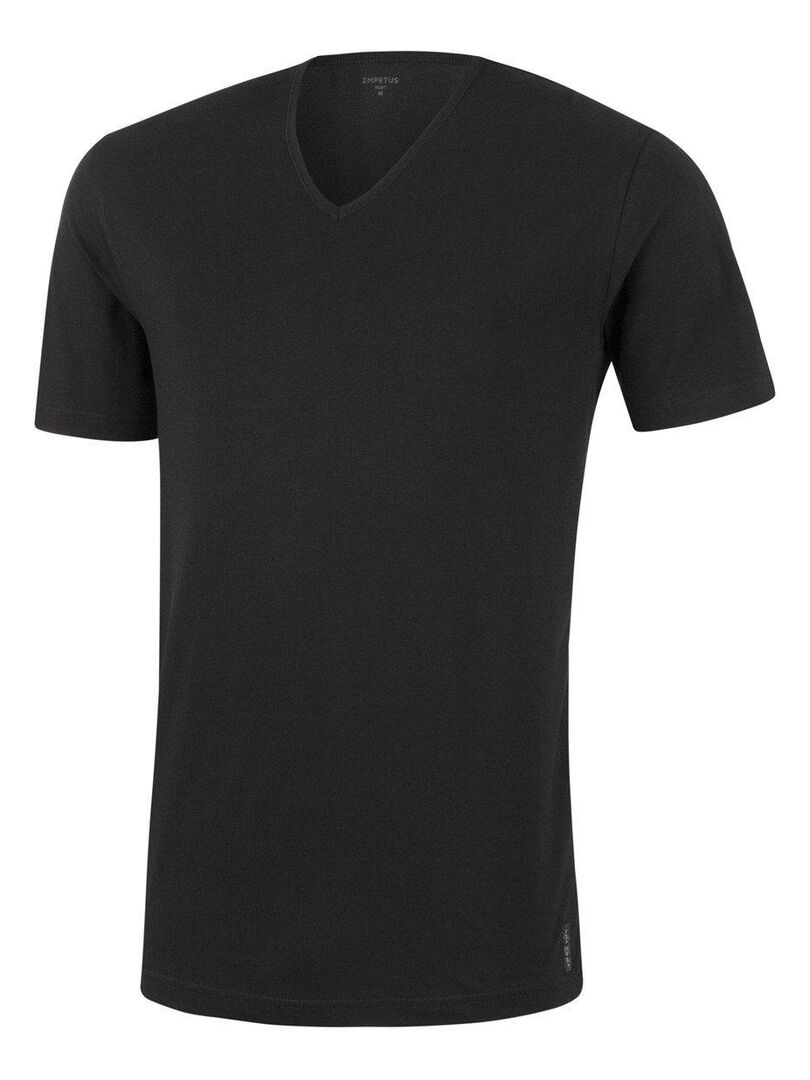 T-shirt underwear pur coton Essentials Noir - Kiabi