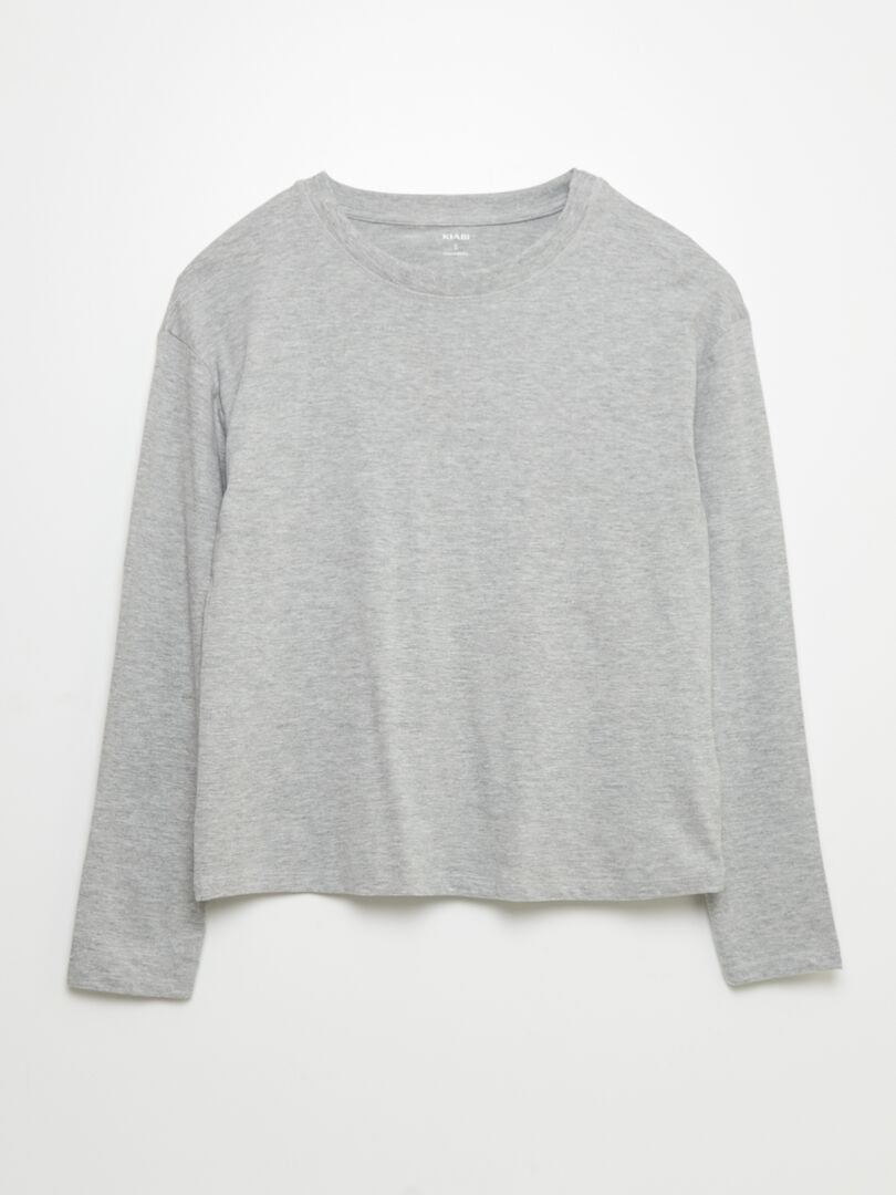 T-shirt uni - So Easy Gris - Kiabi