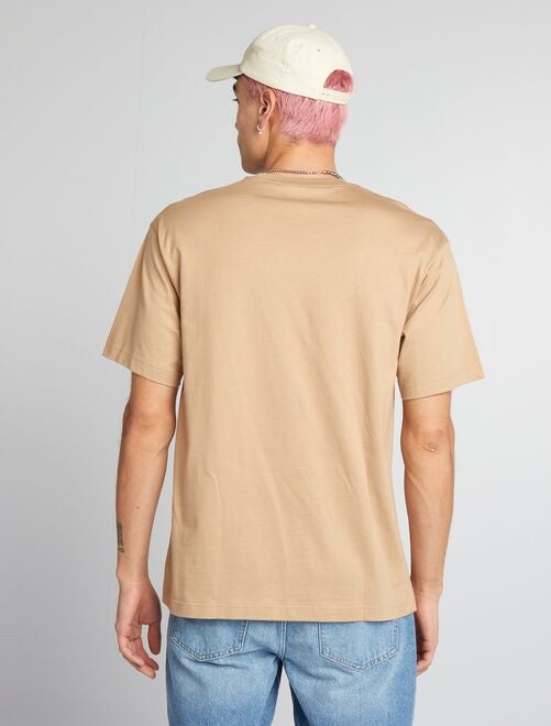 T-shirt uni à col rond - Kiabi