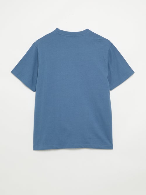 T-shirt uni à col rond homme - Kiabi