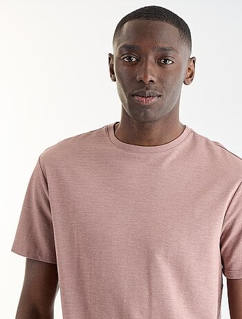 T-shirt uni à col rond homme