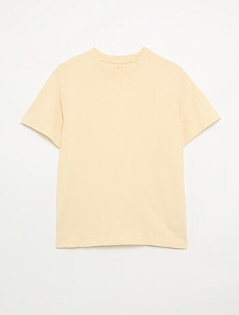 T-shirt homme uni à col rond