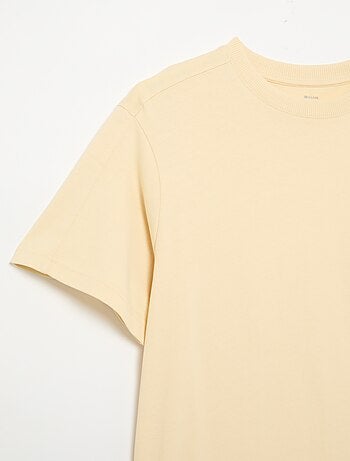T-shirt homme uni à col rond