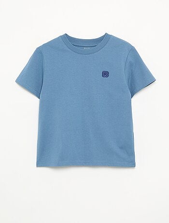 T-shirt uni à manches courtes enfant - Kiabi