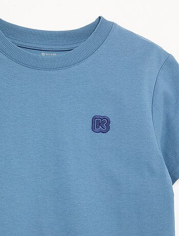 T-shirt uni à manches courtes enfant - Kiabi