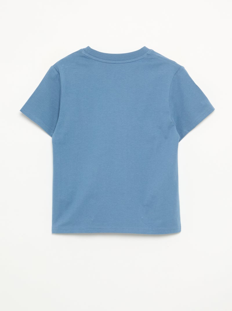 T-shirt uni à manches courtes enfant - Kiabi Bleu - Kiabi