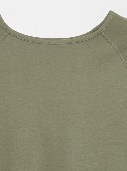 T-shirt uni à manches longues - So Easy - Kiabi