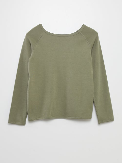 T-shirt uni à manches longues - So Easy - Kiabi