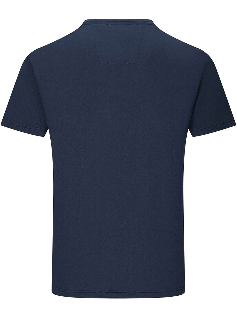T-shirt uni col v boutonné dewi - regatta Bleu marine - Kiabi