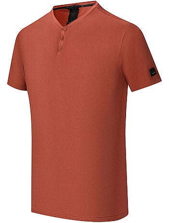 T-shirt uni col v boutonné dewi - regatta