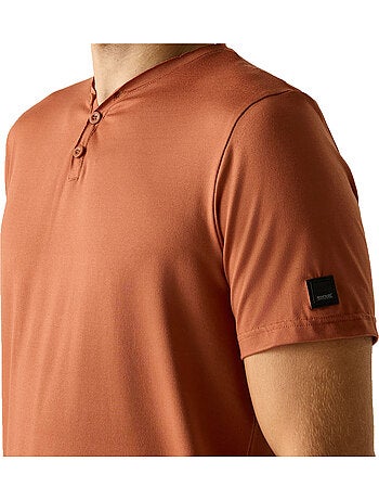 T-shirt uni col v boutonné dewi - regatta