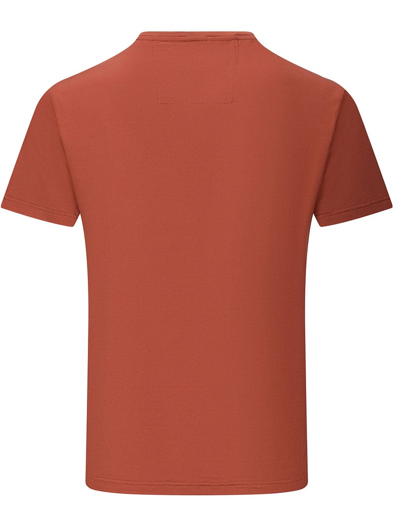 T-shirt uni col v boutonné dewi - regatta Orange clémentine - Kiabi