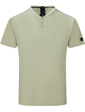 T-shirt uni col v boutonné dewi - regatta