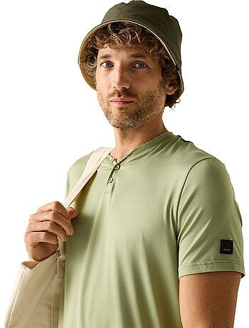 T-shirt uni col v boutonné dewi - regatta