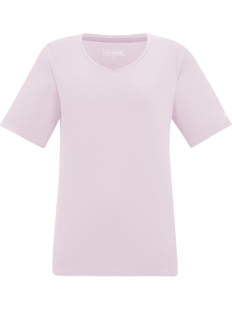T-shirt uni col v fingal - regatta Rose - Kiabi