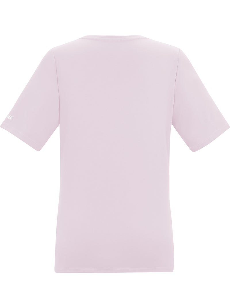 T-shirt uni col v fingal - regatta Rose - Kiabi