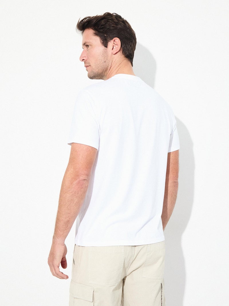 T-shirt uni Coolmax® MO Fashion Blanc - Kiabi