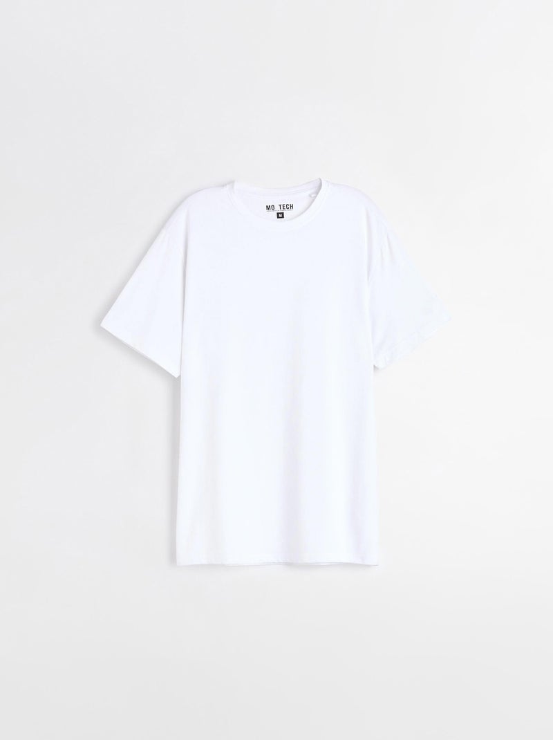 T-shirt uni Coolmax® MO Fashion Blanc - Kiabi