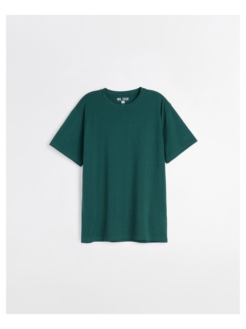 T-shirt uni Coolmax® MO Fashion Vert - Kiabi