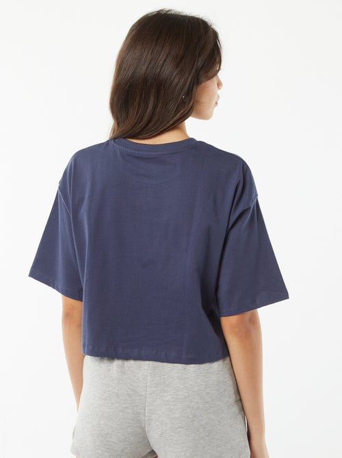 T-shirt uni coupe courte manches courtes - Kiabi