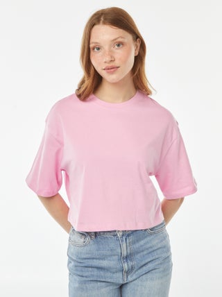 T-shirt uni coupe courte manches courtes