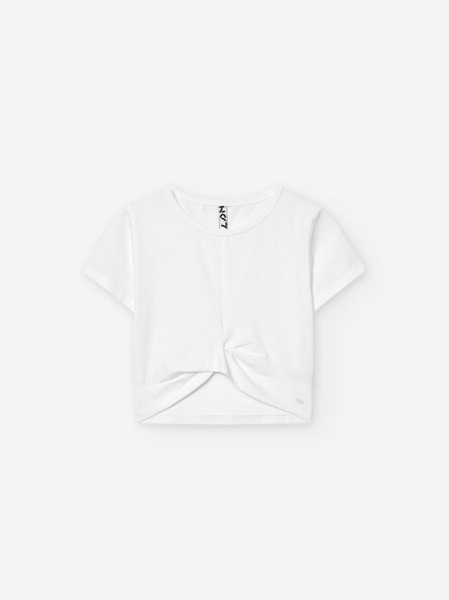 T-shirt Uni Court avec Twist - Kiabi