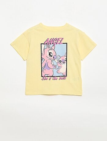T-shirt uni 'Disney' 'Mickey' en coton