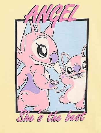 T-shirt uni 'Disney' 'Mickey' en coton