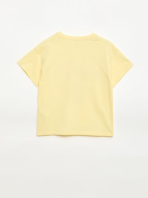 T-shirt uni 'Disney' 'Mickey' en coton - Kiabi