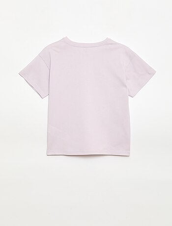 T-shirt uni 'Disney' 'Mickey' en coton