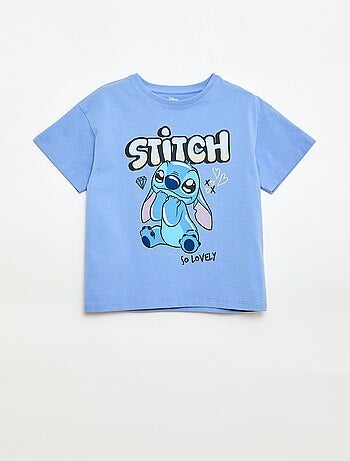 T-shirt uni 'Disney' 'Mickey' en coton