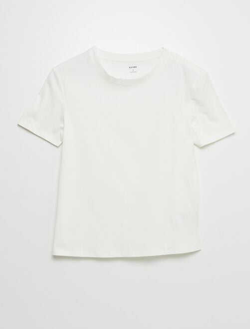 T-shirt uni en coton - So Easy - Kiabi