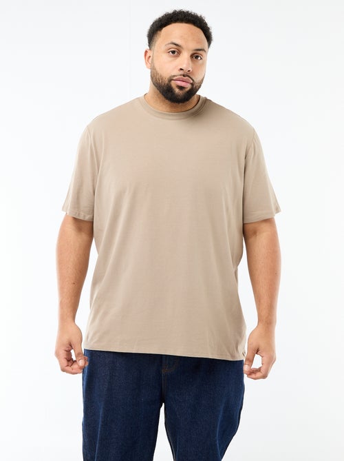 T-shirt uni en jersey à col rond pour homme - Kiabi T-shirt uni en jersey à col rond pour homme - Kiabi