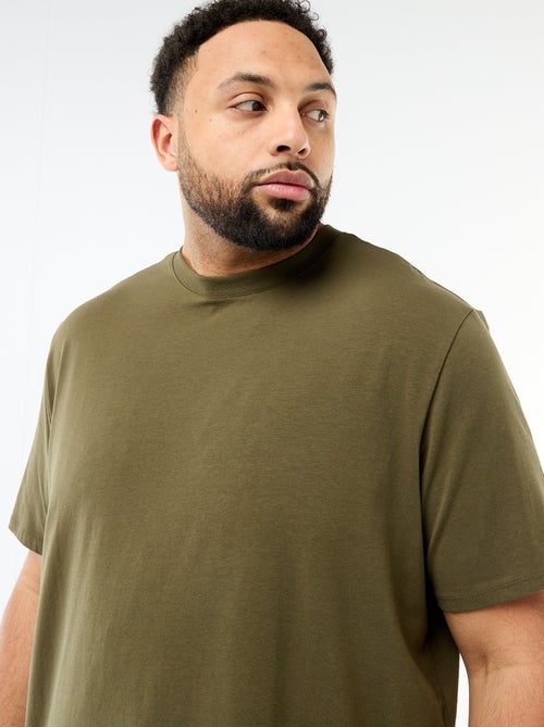 T-shirt uni en jersey à col rond pour homme - Kiabi T-shirt uni en jersey à col rond pour homme - Kiabi