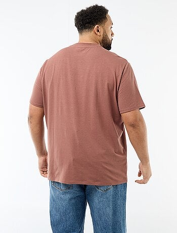 T-shirt uni en jersey à col rond pour homme