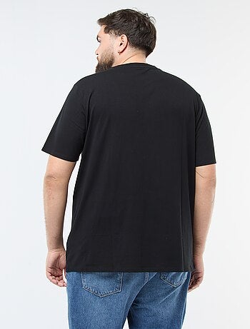 T-shirt uni en jersey à col rond pour homme