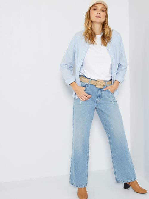 T-shirt uni en jersey - Kiabi