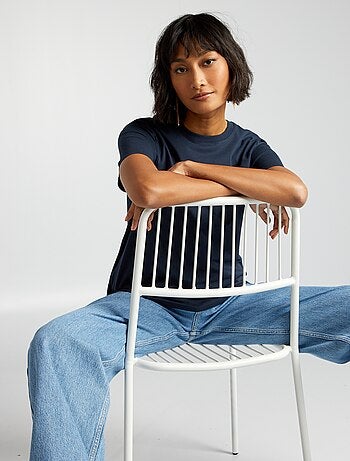 T-shirt uni en jersey