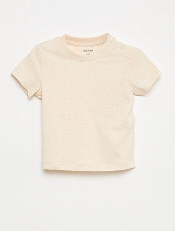 T-shirt uni en jersey coton