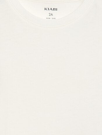 T-shirt uni en jersey coton