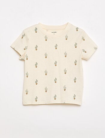 T-shirt uni en jersey coton